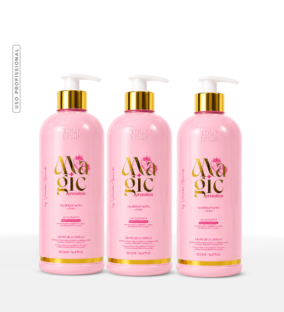 Combo 3 Realinhamento Mini 500 mL - Magic Premium