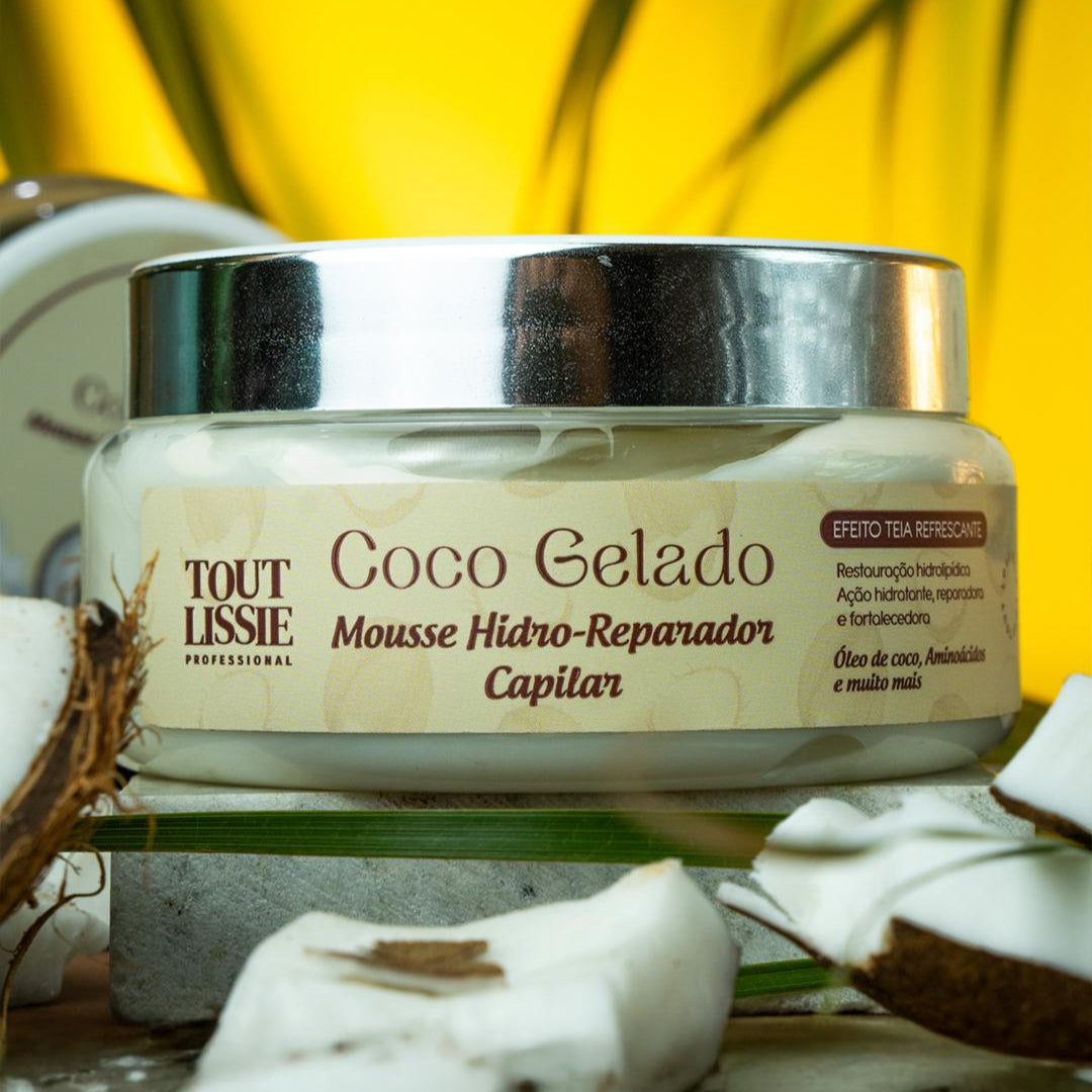 Máscara Mousse Hidro-Reparador Coco Gelado
