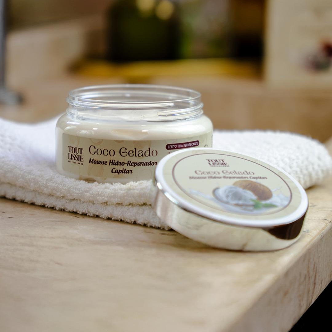 Máscara  Mousse Hidro-Reparador Coco Gelado