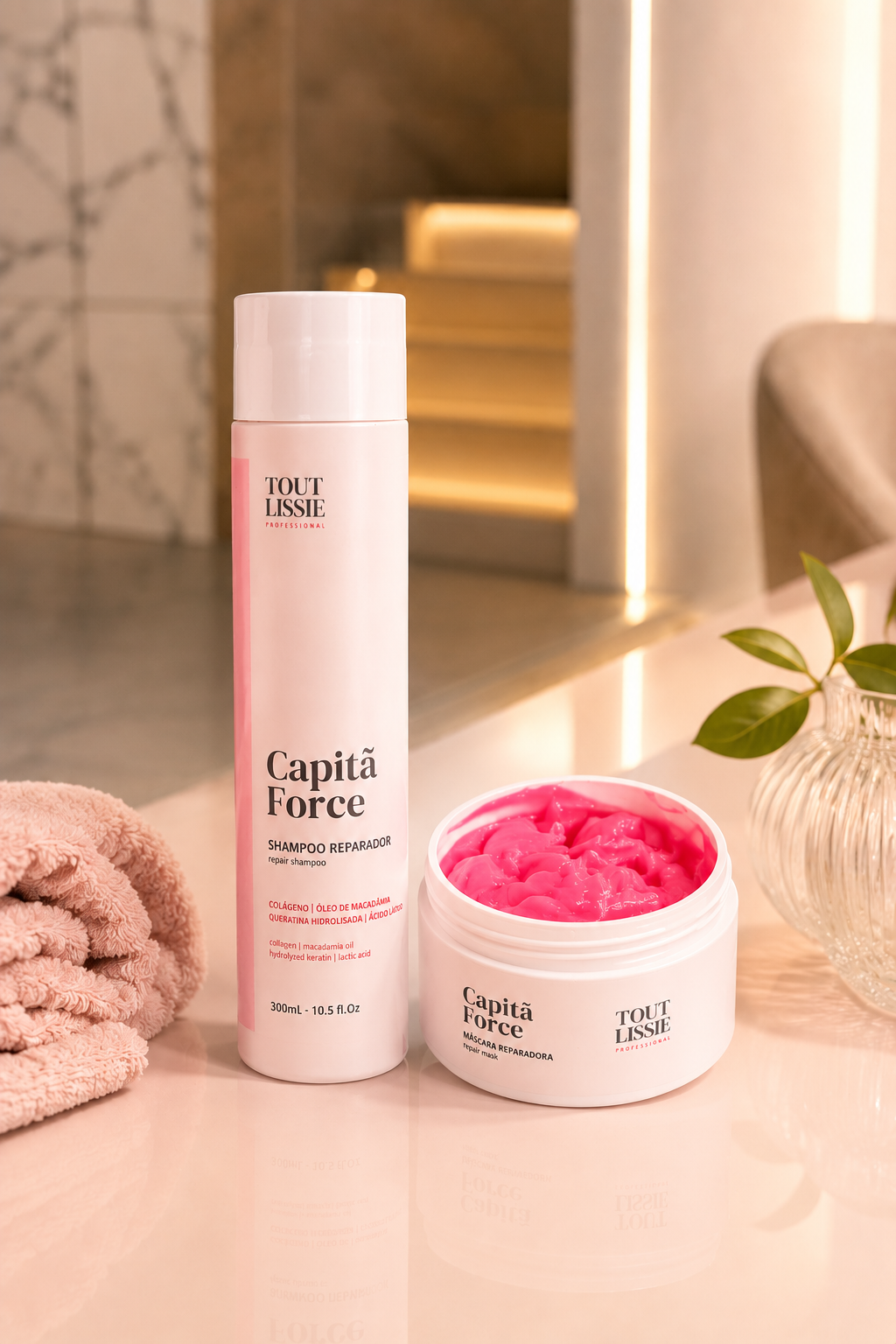 Kit Reconstrução Force Home Care (Shampoo + Máscara)