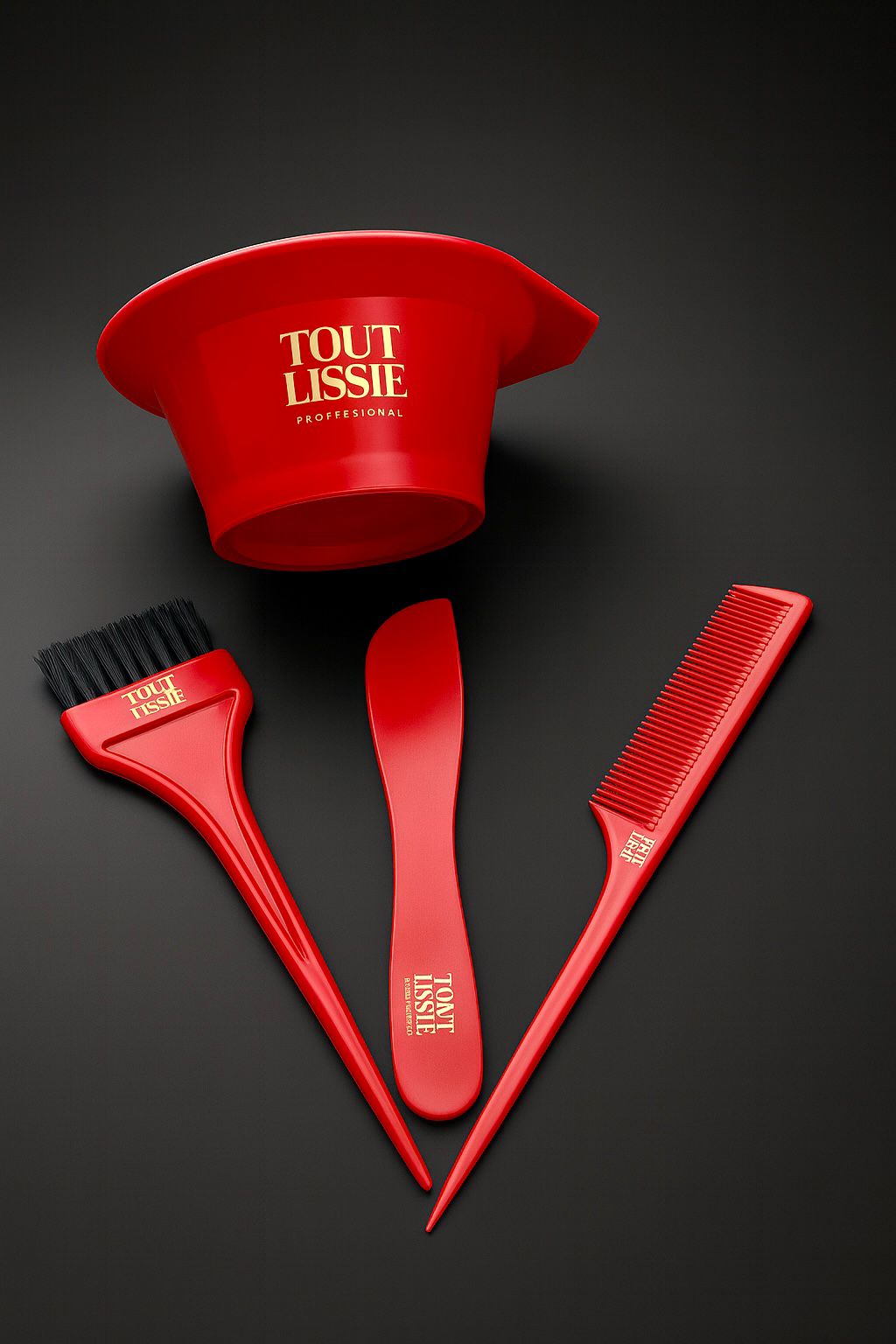 Kit Cumbuca & Pincel Vermelho - Tout Lissie