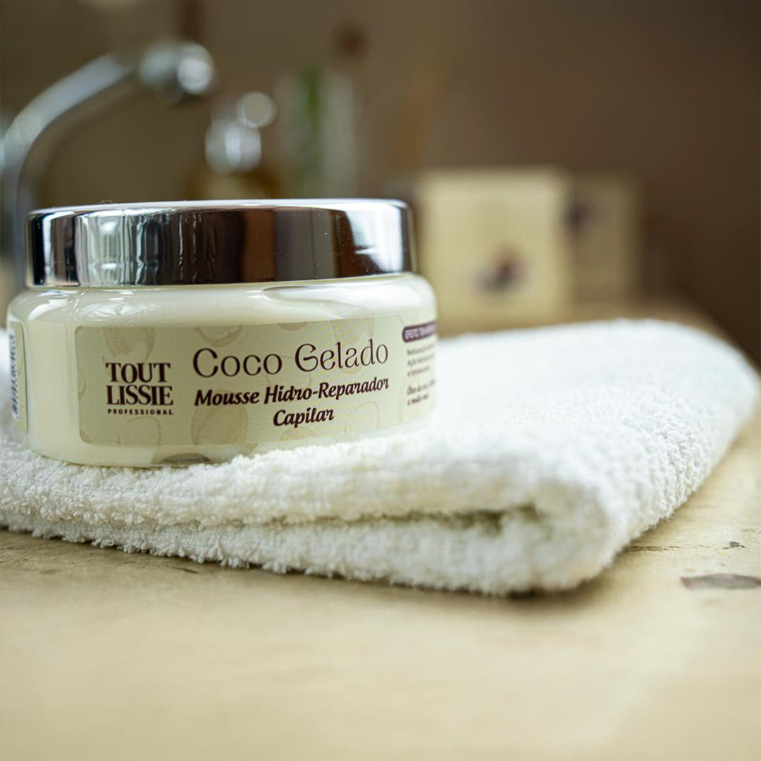 Máscara Mousse Hidro-Reparador Coco Gelado