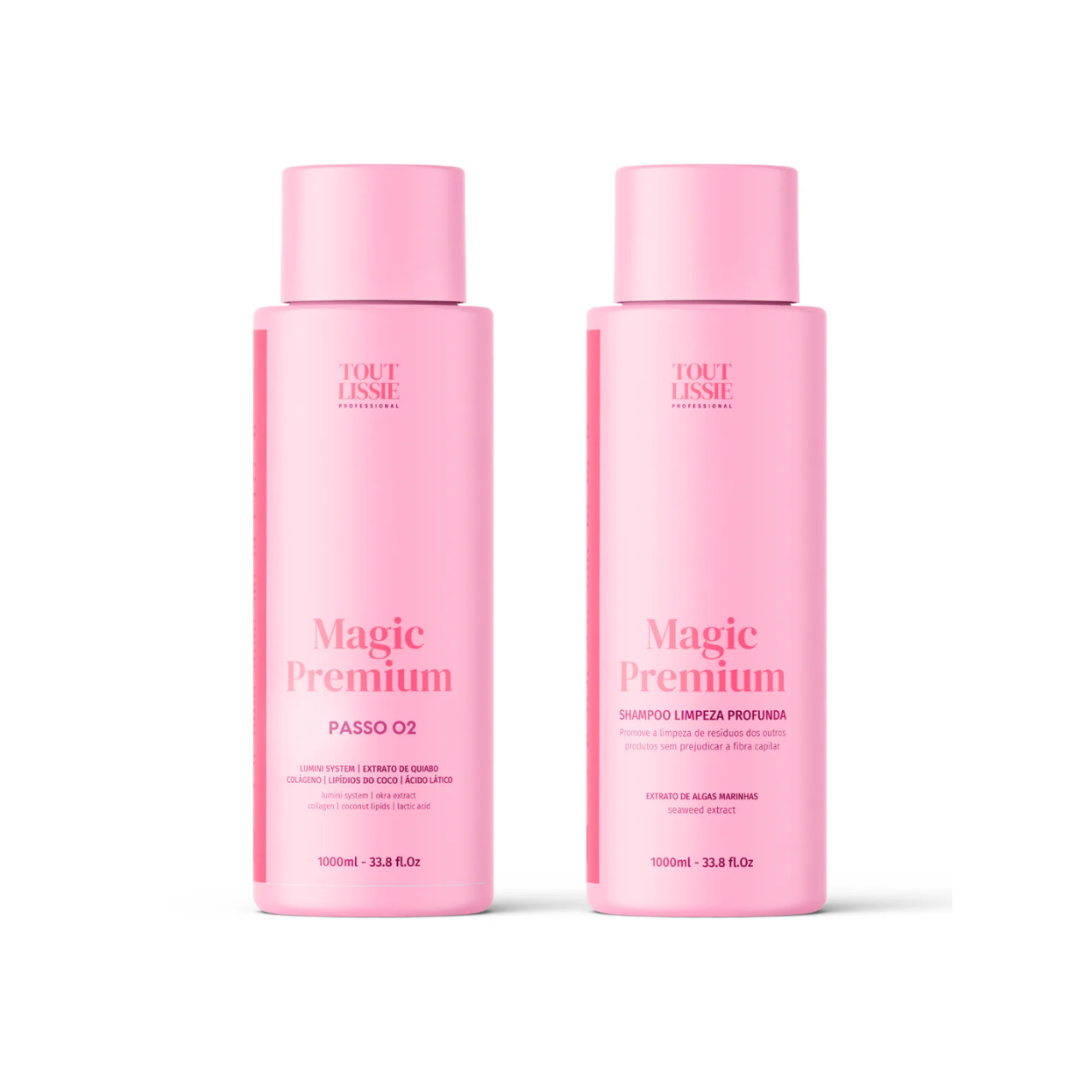 Kit Progressiva Capilar 1L + Shampoo Capilar 1L | Magic Premium