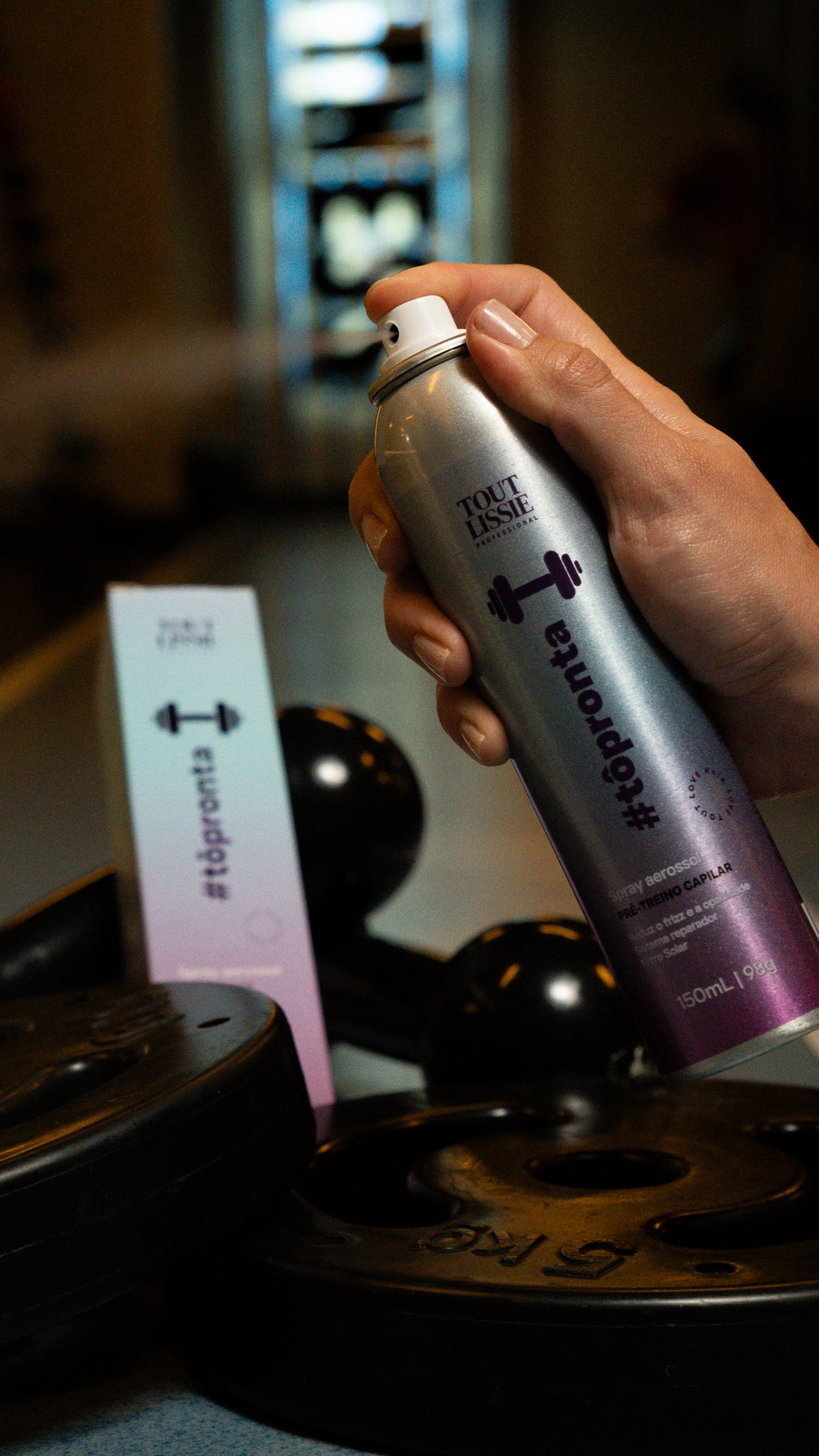 #Tô Pronta - Spray Aerossol Pré - Treino Capilar 150 ML