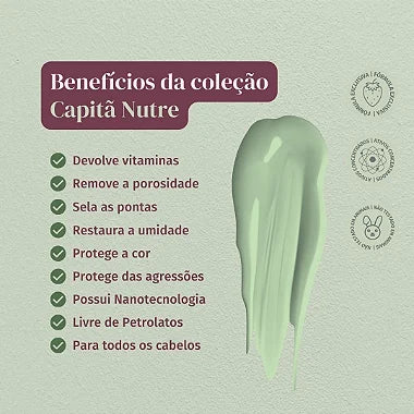 Leave- in 2 em 1 -  Condicionador & Leave-in Nutrição  300 ml - Capitã Nutre