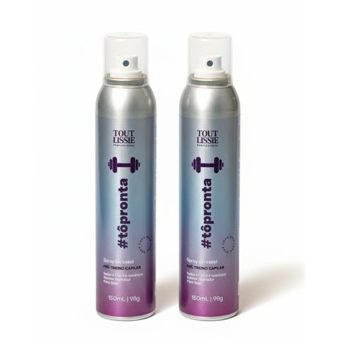 Combo 2 Spray Aerossol Pré - Treino Capilar 150 ML