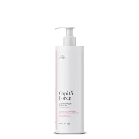 Leave- in 2 em 1  - Condicionador & Leave-in Reconstrutor 300ml - Capitã Force
